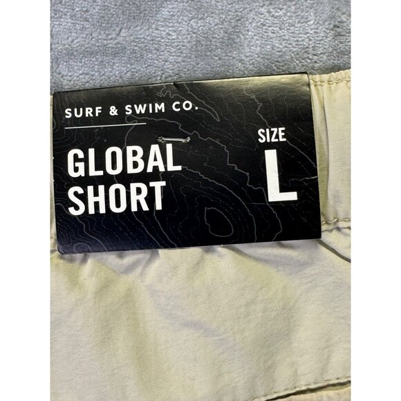 Surf & Swim Co. Global Short size Large  W/Nylon Web Belt & Multiple Pockets - Picture 2 of 16